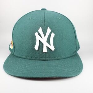 Vintage NY Yankees Hat Cap Fitted 7 7/8 Green 2001 World Series Wool MLB